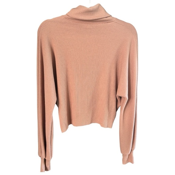 ✨3 for $18 ✨ Sky and Sparrow Tan Cowl Neck Sweater - Picture 4 of 5